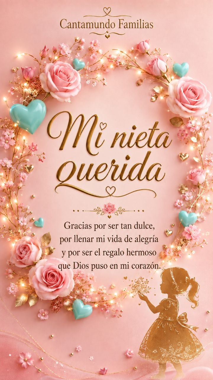 Tarjeta Mi Nieta Querida